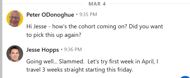 Follow-up conversation